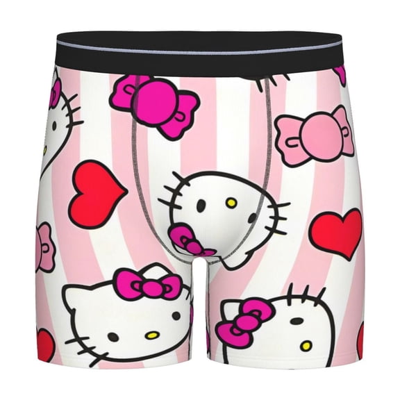 Saiise Sanrio Men's Underwear Boxer Briefs Cotton Trunks Short Leg Underwear (S-XXL)