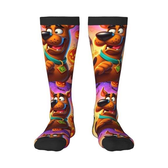 Saiise Scooby-Doo Aa Funny Socks Men Women Boys Kids Adults Novelty Graphic Crew Tube Socks Crazy Design Casual Dress Socks for Sports,Running,Travel