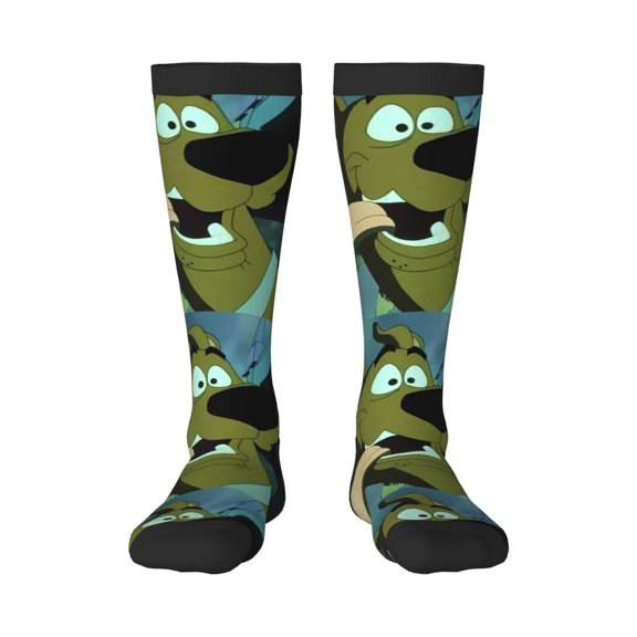 Saiise Scooby-Doo Aq Funny Socks Men Women Boys Kids Adults Novelty Graphic Crew Tube Socks Crazy Design Casual Dress Socks for Sports,Running,Travel