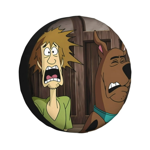 Saiise Scooby-Doo Ar Print Rv Spare Tire Cover Wheel Tire Cover for Travel Trailers Protectors Weatherproof Dust-Proof for Camper Trailer Truck SUV Rv Universal-17 inch