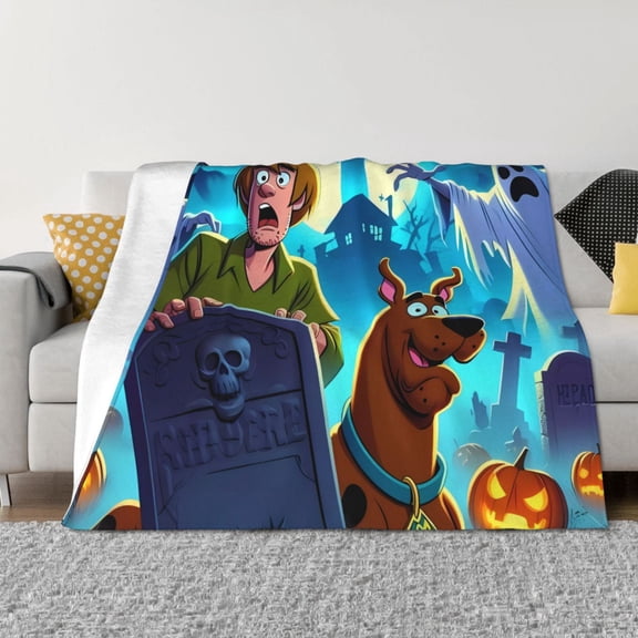 Saiise Scooby-Doo Bb Throw Blanket 50"x40" ,Soft Lightweight Cozy All Season Blanket for Bed,Couch,Car