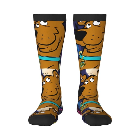 Saiise Scooby-Doo Bk Funny Socks Men Women Boys Kids Adults Novelty Graphic Crew Tube Socks Crazy Design Casual Dress Socks for Sports,Running,Travel
