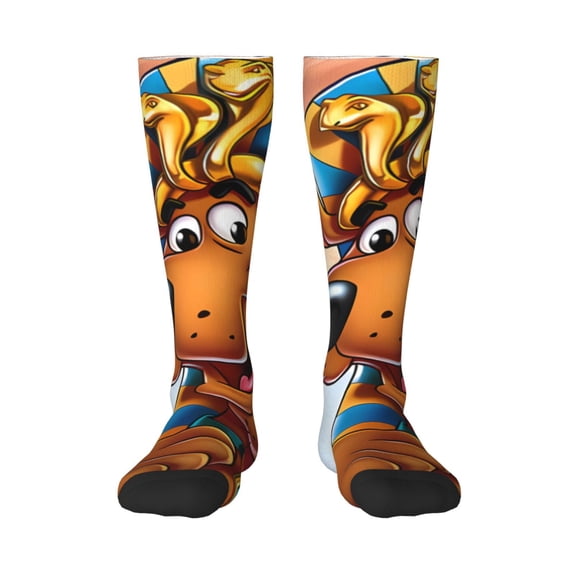 Saiise Scooby-Doo Bn Funny Socks Men Women Boys Kids Adults Novelty Graphic Crew Tube Socks Crazy Design Casual Dress Socks for Sports,Running,Travel