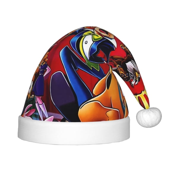 Saiise Scooby-Doo Br Christmas Hat,Santa Hat for Kids & Baby,Xmas Hat,Unisex Velvet Classic Santa Claus Hat for New Year Party