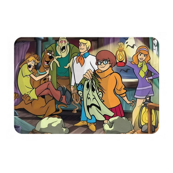Saiise Scooby-Doo Bt Doormat Entrance Mat with Anti Slip Rubber Back Floor Mat Rug for Indoor Outdoor Kitchen Bedroom,16 x 24 Inch