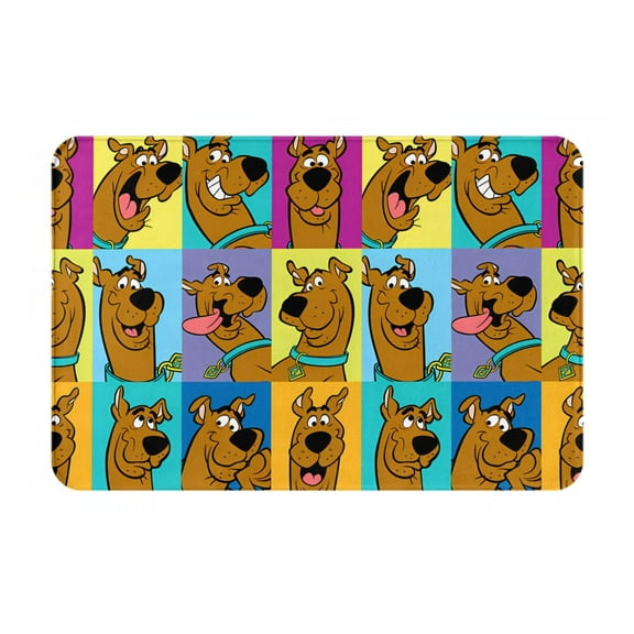 Saiise Scooby-Doo Cd Doormat Entrance Mat with Anti Slip Rubber Back Floor Mat Rug for Indoor Outdoor Kitchen Bedroom,16 x 24 Inch