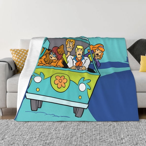 Saiise Scooby-Doo Ck Throw Blanket 40"x30" ,Soft Lightweight Cozy All Season Blanket for Bed,Couch,Car