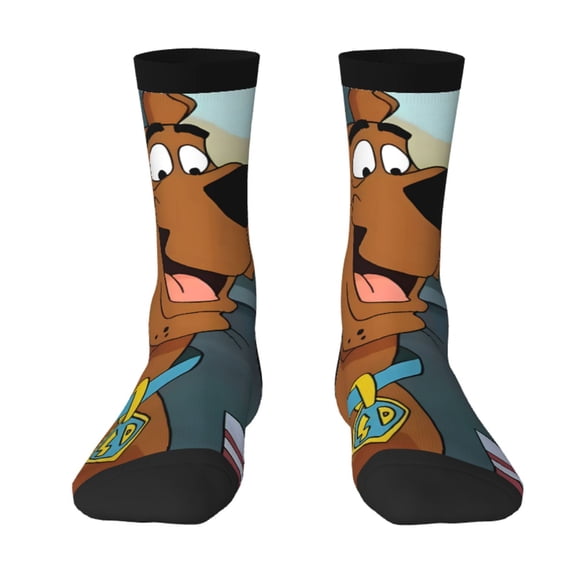 Saiise Scooby-Doo Funny Socks Men Women Adults Novelty Graphic Crew Tube Socks Crazy Design Casual Dress Socks for Sports,Running,Travel