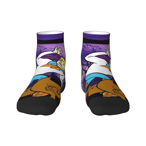 Saiise Scooby-Doo Funny Socks Men Women Adults Novelty Graphic Crew Tube Socks Crazy Design Casual Dress Socks for Sports,Running,Travel