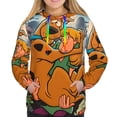 thumbnail image 1 of Saiise Scooby-Doo K Women's Hoodies Long Sleeve Sweatshirts Drawstring Pullover Tops with Pocket Casual Loose-Small, 1 of 6