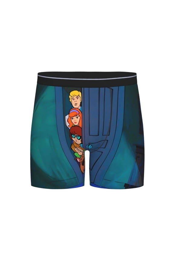 Scooby-Doo Men's Underwear Boxer Briefs Cotton Trunks Short Leg Underwear (S-XXL)