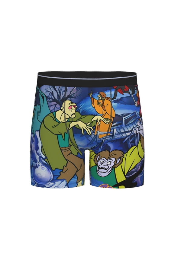 Scooby-Doo Men's Underwear Boxer Briefs Cotton Trunks Short Leg Underwear (S-XXL)