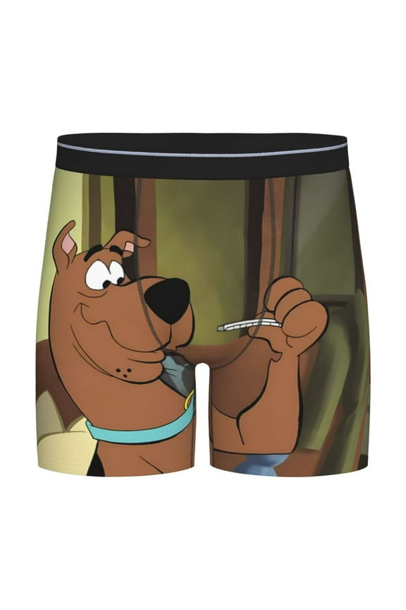 Scooby-Doo Men's Underwear Boxer Briefs Cotton Trunks Short Leg Underwear (S-XXL)