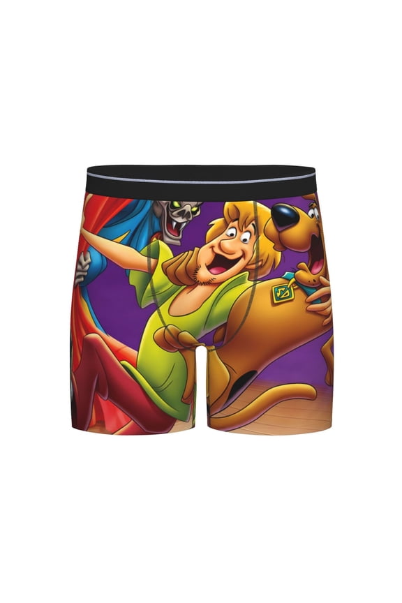 Scooby-Doo Men's Underwear Boxer Briefs Cotton Trunks Short Leg Underwear (S-XXL)