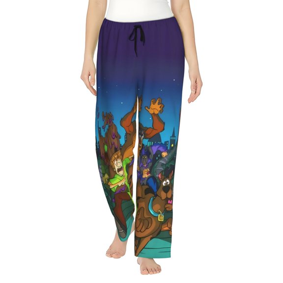 Saiise Scooby-Doo P Womens Pama Pants Stretch Comfy Lounge Pants Drawstring Sleep Bottoms with Pockets