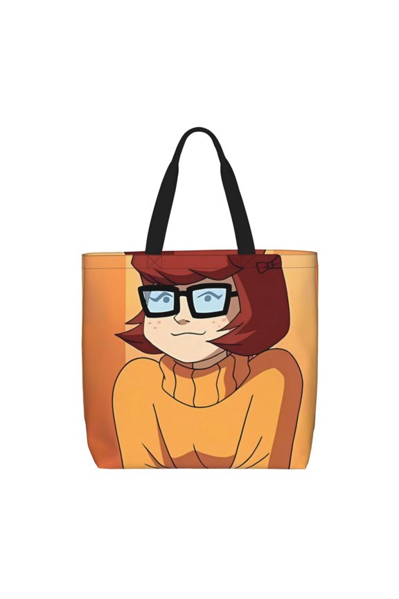 Scooby-Doo Pattern Canvas Tote Bags,Tote Bags Multi-Purpose Reusable Canvas Bags Use For Grocery Bags,Shopping Bags,Work