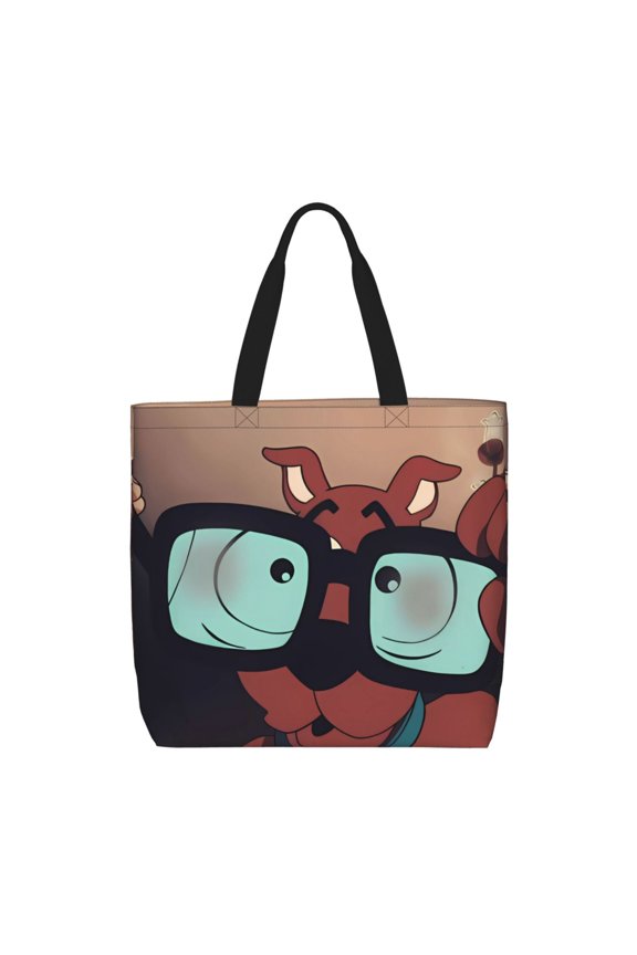 Scooby-Doo Pattern Canvas Tote Bags,Tote Bags Multi-Purpose Reusable Canvas Bags Use For Grocery Bags,Shopping Bags,Work