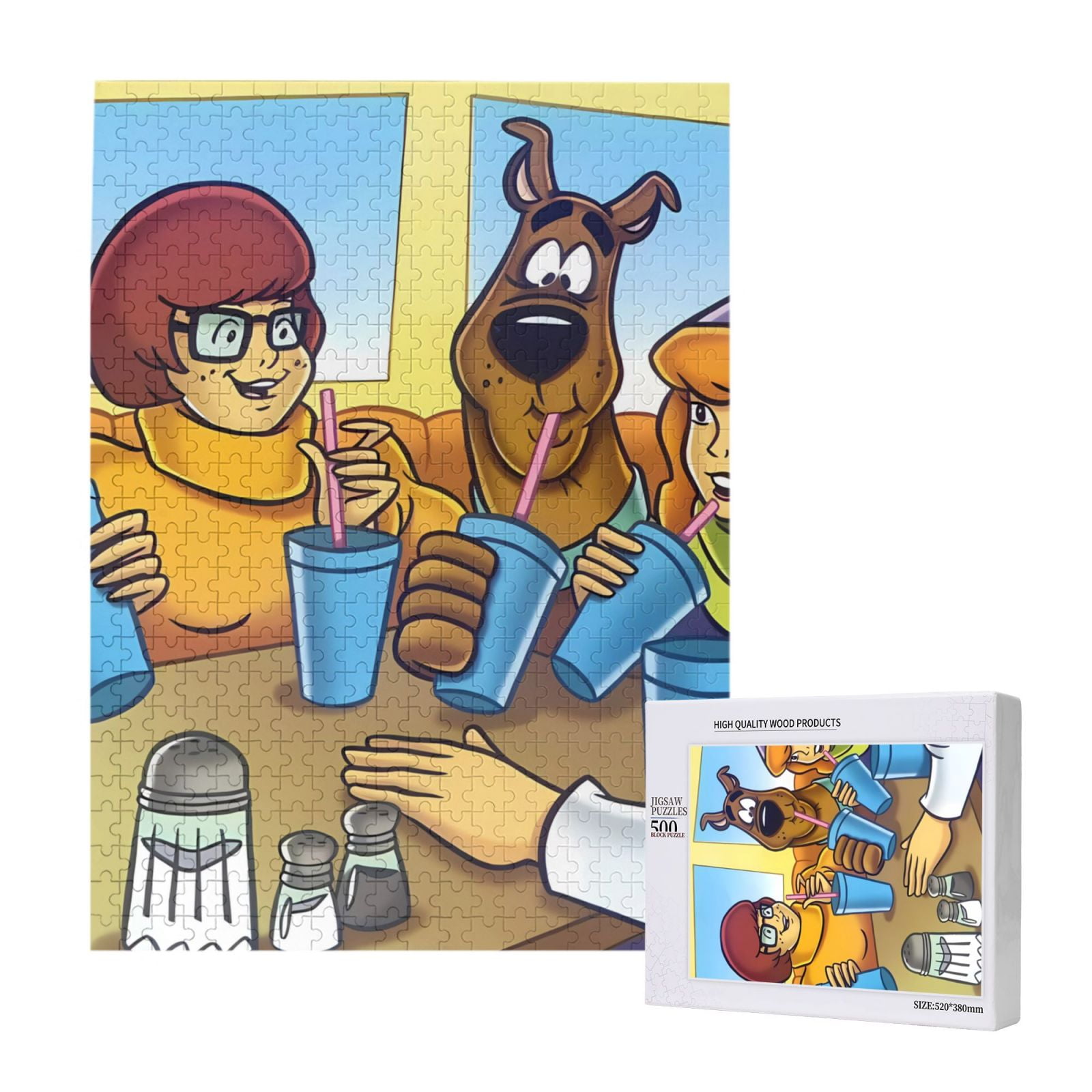 Saiise Scooby-Doo Print 500 Jigsaw Puzzle for Adults and Family,Impossible Hard Difficult ...