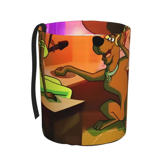 Saiise Scooby-Doo Print Car Trash Can Bin for Back Seat Leak Proof, Trash Bag Hanging,for SUV Truck Van, Automotive Vehicle Garbage Cans Front Seat