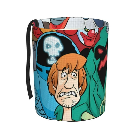 Saiise Scooby-Doo Print Car Trash Can Bin for Back Seat Leak Proof, Trash Bag Hanging,for SUV Truck Van, Automotive Vehicle Garbage Cans Front Seat