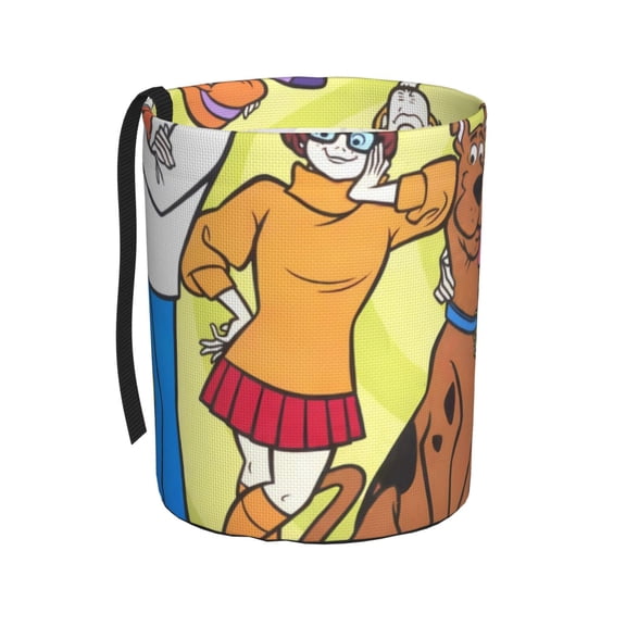 Saiise Scooby-Doo Print Car Trash Can Bin for Back Seat Leak Proof, Trash Bag Hanging,for SUV Truck Van, Automotive Vehicle Garbage Cans Front Seat