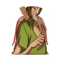 thumbnail image 1 of Saiise Scooby-Doo Print Christmas Drawstring Bags Xmas Bags Linen Treat Bags for Christmas Party Favor, 1 of 1