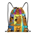 thumbnail image 1 of Saiise Scooby-Doo Print Drawstring Backpack String Bag Sackpack Cinch Water Resistant for Gym Shopping Sport Yoga, 1 of 9