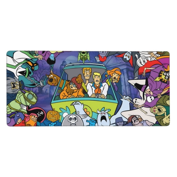 Saiise Scooby-Doo Print Large Mouse Pad & Computer Game Mouse Mat Non-Slip Rubber Mice Pads (Scooby-Doo ,35.5" x 16")