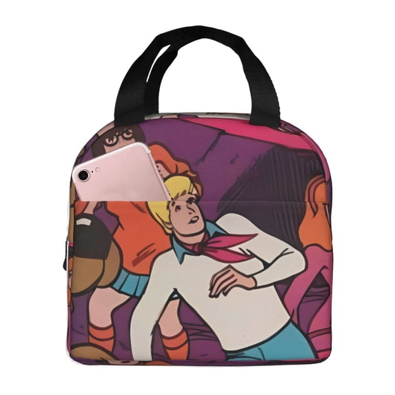 Saiise Scooby-Doo Print Lunch Box for Men Women Adults Lunch Bag for Office Work Picnic - Reusable Portable Lunchbox