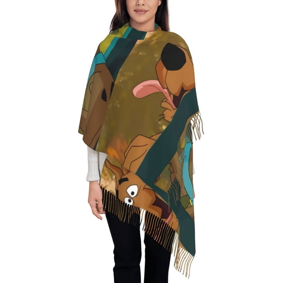 Saiise Scooby-Doo R Fall Winter Scarfs for Women,Fashion Women Scarf,Warm Soft Shawls and Wraps,Long Blanket Scarf