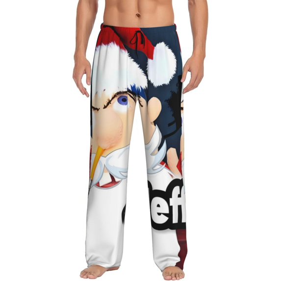 Saiise Sml Jeffy Ac Print Mens Pama Pants for Men,Mens Lounge Pants,Funny Gifts for Men,Men's Pama Bottoms