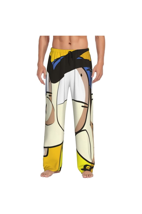 Sml Jeffy Am Print Mens Pama Pants for Men,Mens Lounge Pants,Funny Gifts for Men,Men's Pama Bottoms