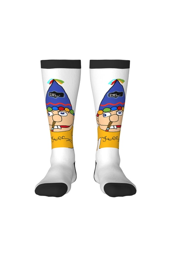 Sml Jeffy Bf Funny Socks Men Women Boys Kids Adults Novelty Graphic Crew Tube Socks Crazy Design Casual Dress Socks for Sports,Running,Travel