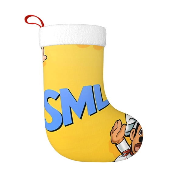 Saiise Sml Jeffy Bt Print 17.7 Inches Christmas Stockings,Large Stockings for for Christmas Xmas Tree Holiday Fireplace Family Decor Gifts