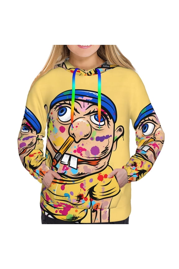 Sml Jeffy C Women's Hoodies Long Sleeve Sweatshirts Drawstring Pullover Tops with Pocket Casual Loose-Small