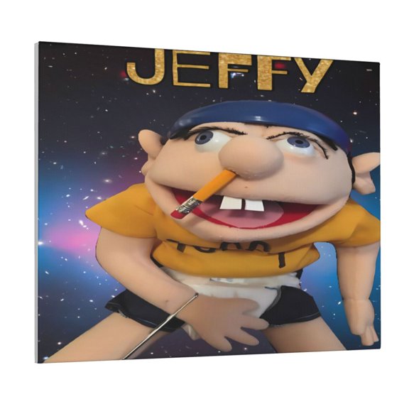 Saiise Sml Jeffy Frameless Canvas Wall Art - Abstract Modern Artwork for Living Room, Bedroom, Office - Ready to Hang, Vibrant Colors, Ideal Gift Idea- 16"x20"