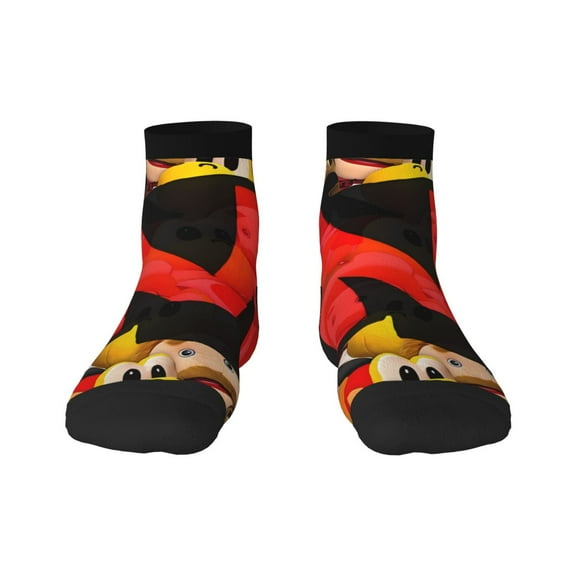 Saiise Sml Jeffy Funny Socks Men Women Adults Novelty Graphic Crew Tube Socks Crazy Design Casual Dress Socks for Sports,Running,Travel