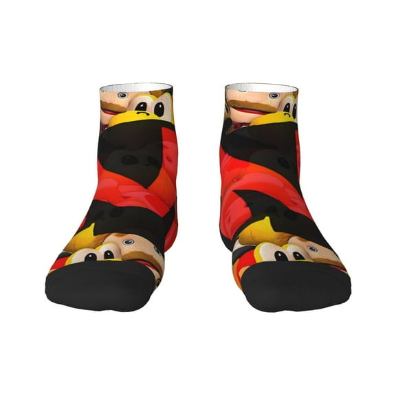Saiise Sml Jeffy Funny Socks Men Women Adults Novelty Graphic Crew Tube Socks Crazy Design Casual Dress Socks for Sports,Running,Travel