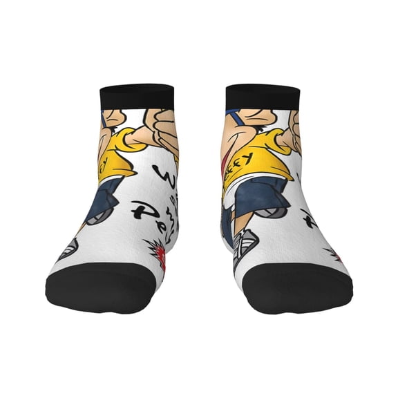 Saiise Sml Jeffy Funny Socks Men Women Adults Novelty Graphic Crew Tube Socks Crazy Design Casual Dress Socks for Sports,Running,Travel
