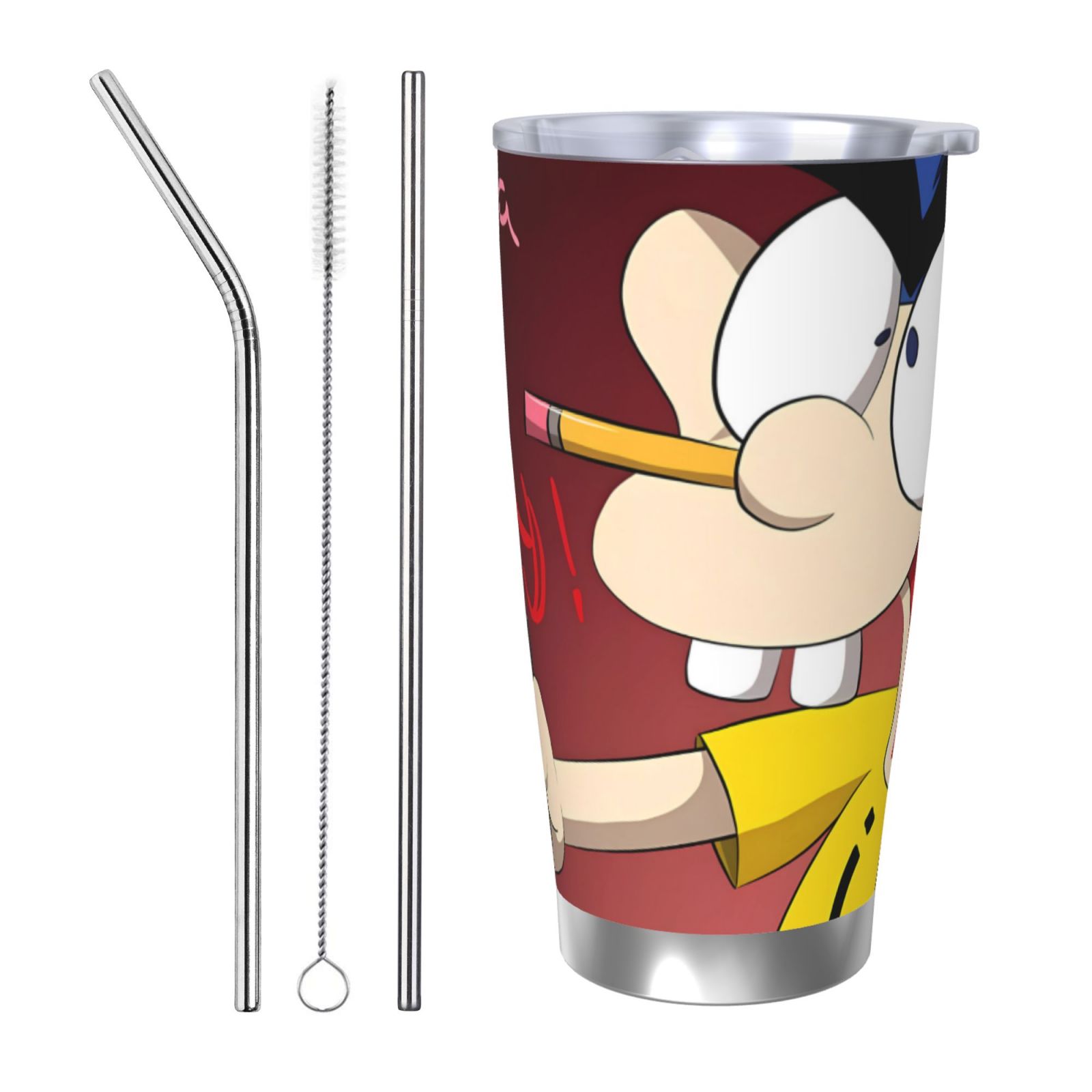 記念グッズ user_36f2020f Saiise Sml Jeffy Print Tumbler 20 Oz Stainless Steel Vacuum
