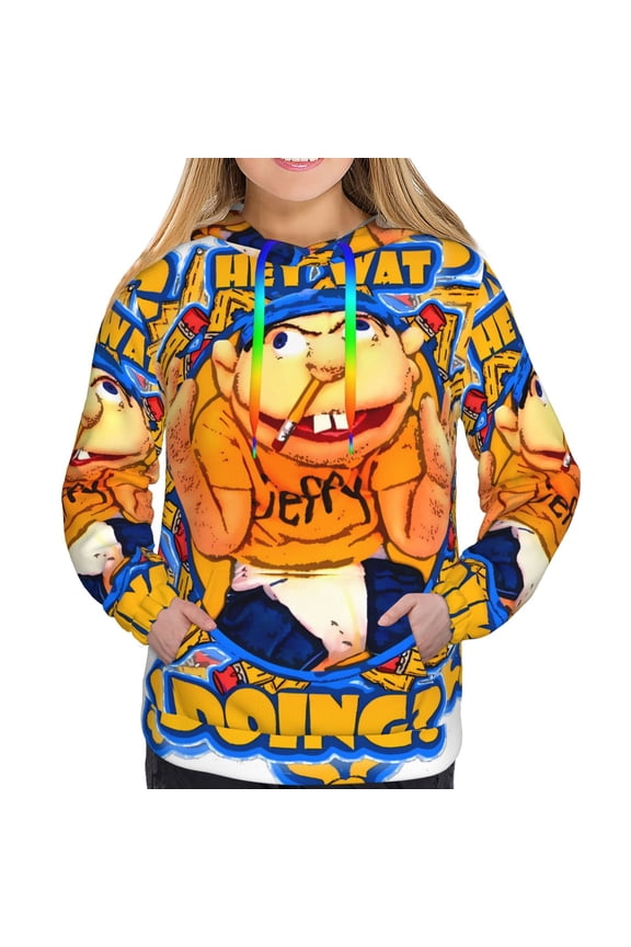 Sml Jeffy R Women's Hoodies Long Sleeve Sweatshirts Drawstring Pullover Tops with Pocket Casual Loose-Small