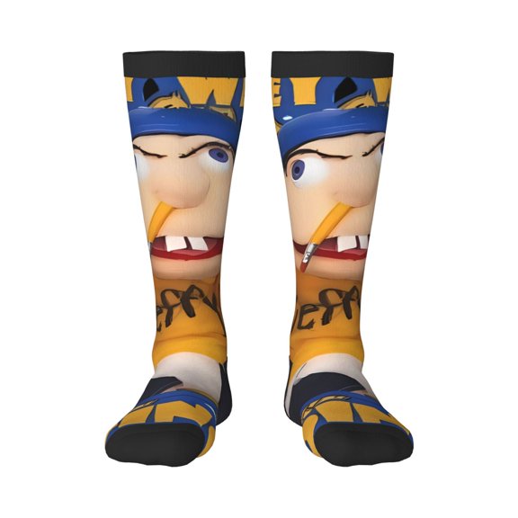 Saiise Sml Jeffy S Funny Socks Men Women Boys Kids Adults Novelty Graphic Crew Tube Socks Crazy Design Casual Dress Socks for Sports,Running,Travel