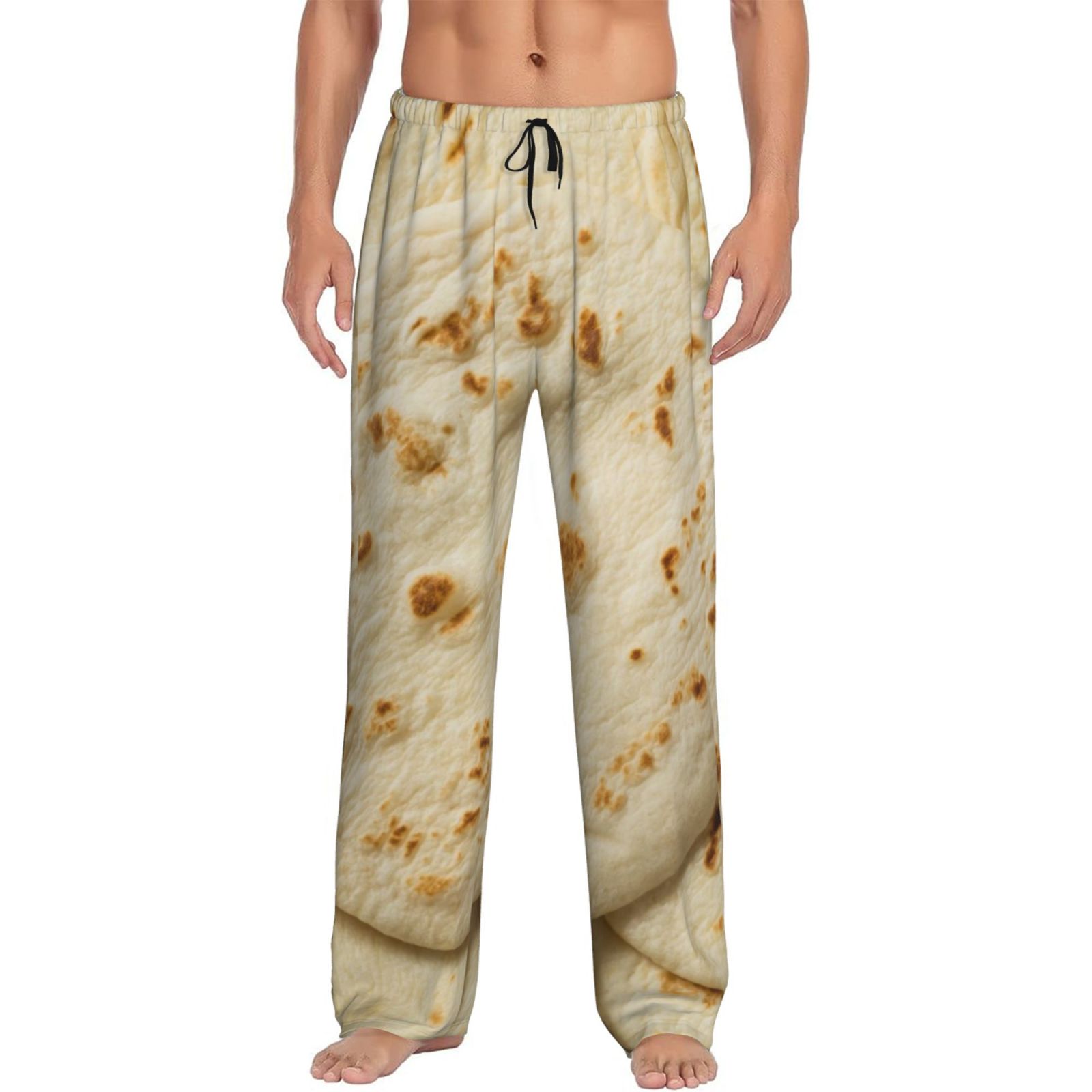 Saiise Taco Tortillas Print Mens Pajama Pants for Men,Mens Lounge Pants