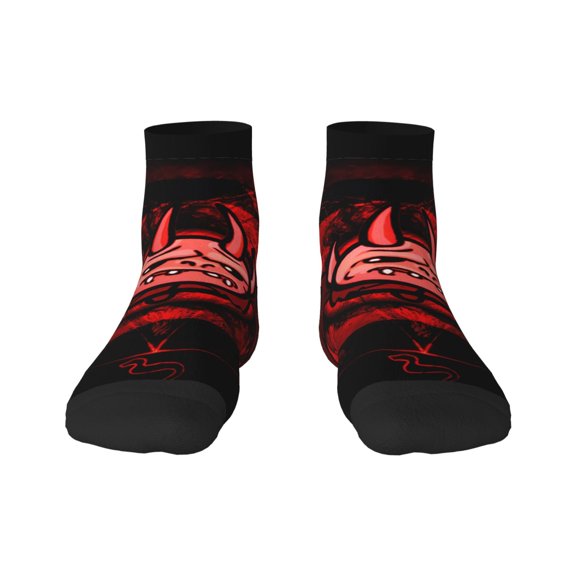 Saiise The Binding of Isaac Funny Socks Men Women Adults Novelty Graphic Crew Tube Socks Crazy Design Casual Dress Socks for Sports,Running,Travel