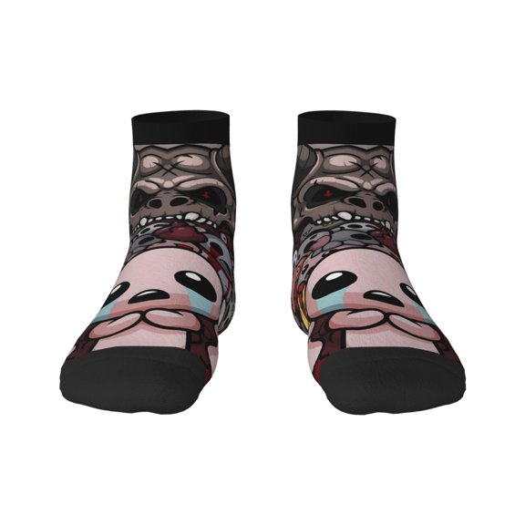 Saiise The Binding of Isaac Funny Socks Men Women Adults Novelty Graphic Crew Tube Socks Crazy Design Casual Dress Socks for Sports,Running,Travel