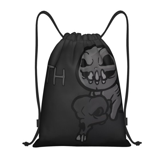 Saiise The Binding of Isaac Print Drawstring Backpack String Bag Sackpack Cinch Water Resistant for Gym Shopping Sport Yoga