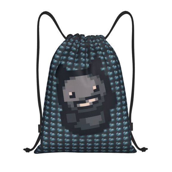 Saiise The Binding of Isaac Print Drawstring Backpack String Bag Sackpack Cinch Water Resistant for Gym Shopping Sport Yoga