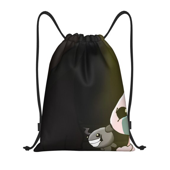 Saiise The Binding of Isaac Print Drawstring Backpack String Bag Sackpack Cinch Water Resistant for Gym Shopping Sport Yoga