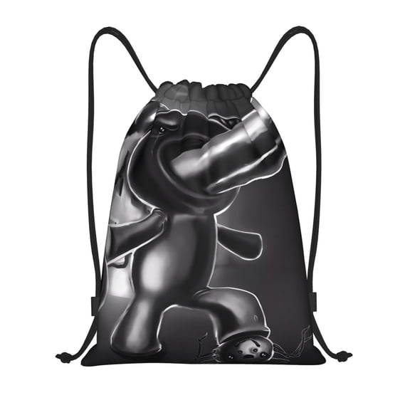 Saiise The Binding of Isaac Print Drawstring Backpack String Bag Sackpack Cinch Water Resistant for Gym Shopping Sport Yoga