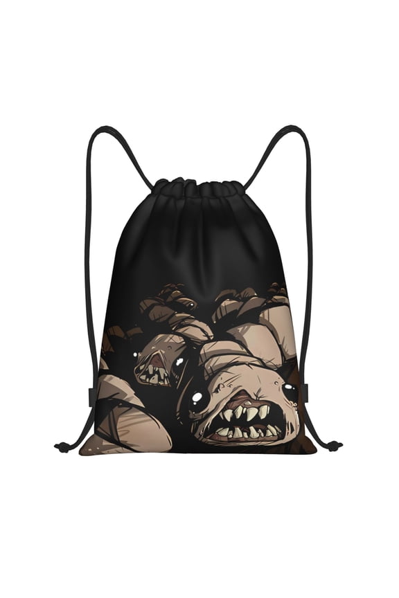 The Binding of Isaac Print Drawstring Backpack String Bag Sackpack Cinch Water Resistant for Gym Shopping Sport Yoga
